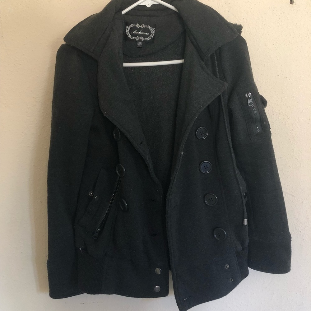 black pea coat